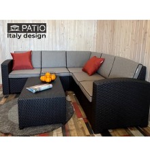 Комплект мебели из ротанга PATIO CR4S угловой (венге/серый)