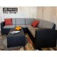 Комплект мебели из ротанга PATIO CR4S угловой (венге/серый)
