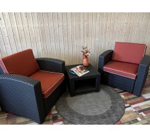 Комплект мебели из ротанга PATIO 2S-C (венге/оранжевый)