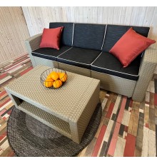 Комплект мебели из ротанага PATIO 3S-C (серый/коричневый)